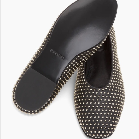 SIMKHAI Simkhai Shoes Flats Eden Studded Leather Flats size 10.5 - Picture 2 of 14